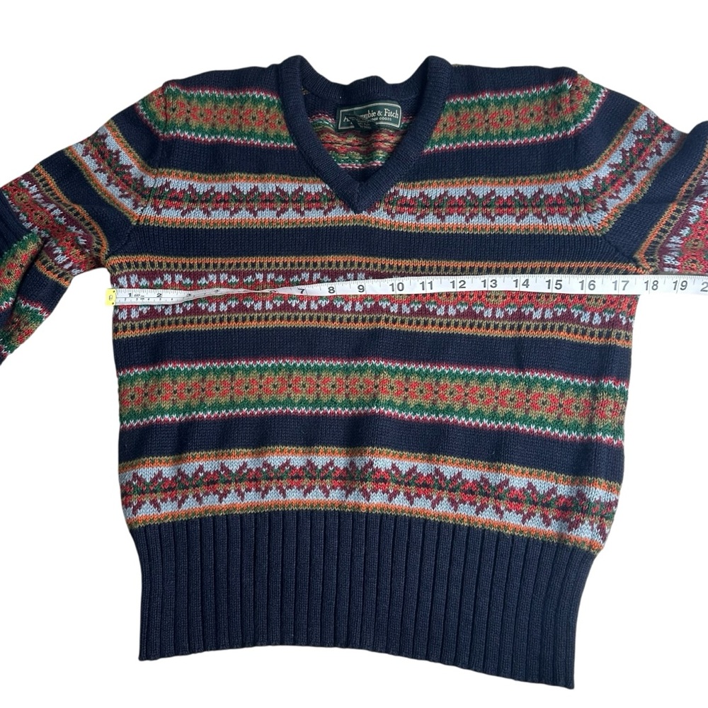 Abercrombie & Fitch Vintage Women’s Colorful Knit Fair Isle Sweater. Size Small - Picture 4 of 7